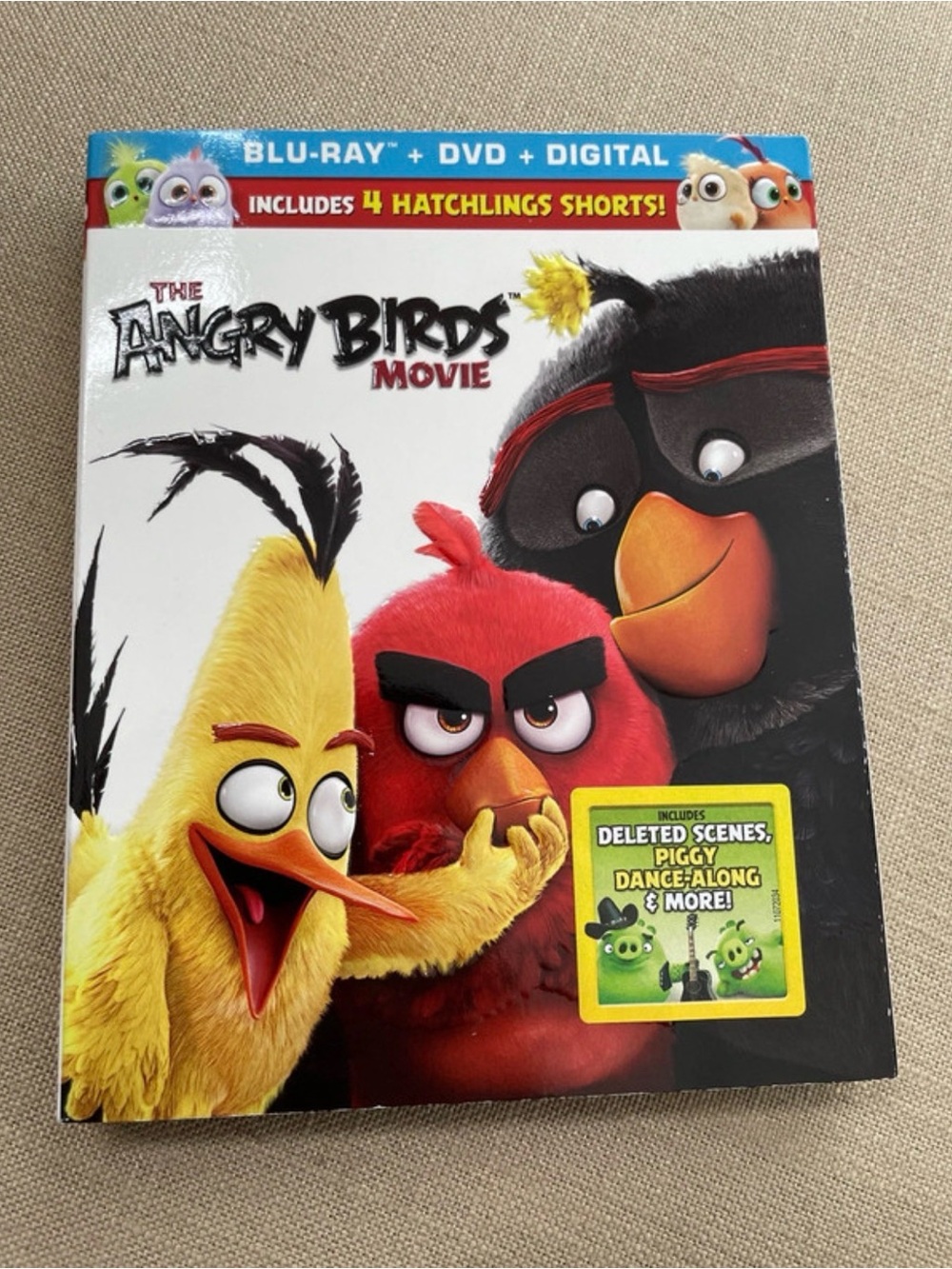 The Angry Birds Movie Blu-ray + DVD 2016 w/ Slipcover & Bonus Features